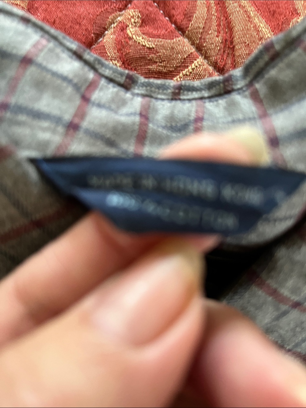 Men's Gray Plaid Button-Down Shirt - Long Sleeve Casual - Picture 5 of 9